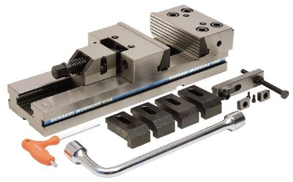 Gerardi - 7" Jaw Width, 58mm High x 455mm Long x 145mm Wide Vise - For Use with Art 1 Standard Series Precision Vises - A1 Tooling