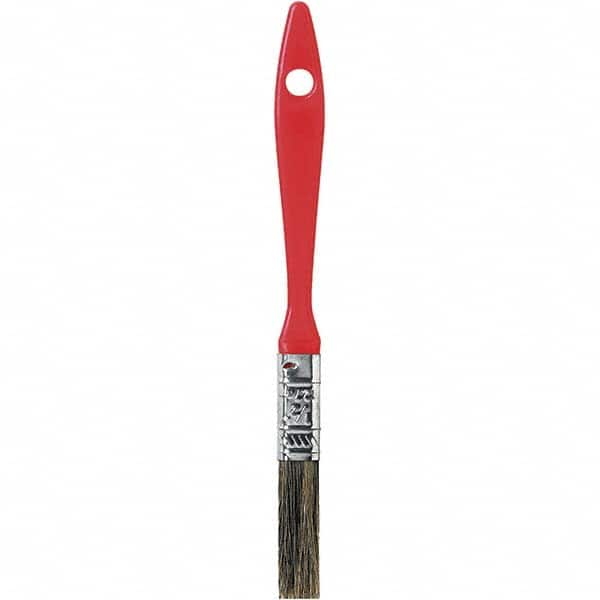 Rubberset - 1/2" Flat Hog Chip Brush - Wood Beavertail Handle - A1 Tooling