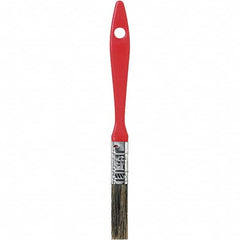 Rubberset - 1/2" Flat Hog Chip Brush - Wood Beavertail Handle - A1 Tooling