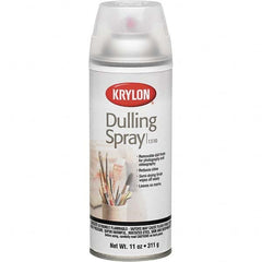 Krylon - Clear, Flat, Dulling Spray Paint - 15 to 20 Sq Ft per Can, 12 oz Container - A1 Tooling