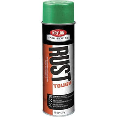 Krylon - Bright Green, 15 oz Net Fill, High Gloss, Enamel Spray Paint - 30 to 35 Sq Ft per Can, 20 oz Container - A1 Tooling