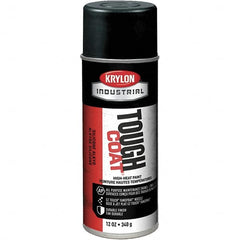 Sprayon - High Temp Black, 12 Ounce Net Fill, Metallic, Acrylic Enamel Spray Paint - 15 to 20 Sq. Ft. per Can, 12 Ounce Container - A1 Tooling