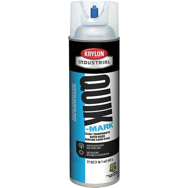 Krylon - 20 fl oz Clear Marking Paint - 50 to 60 Sq Ft Coverage, Water-Based Formula - A1 Tooling