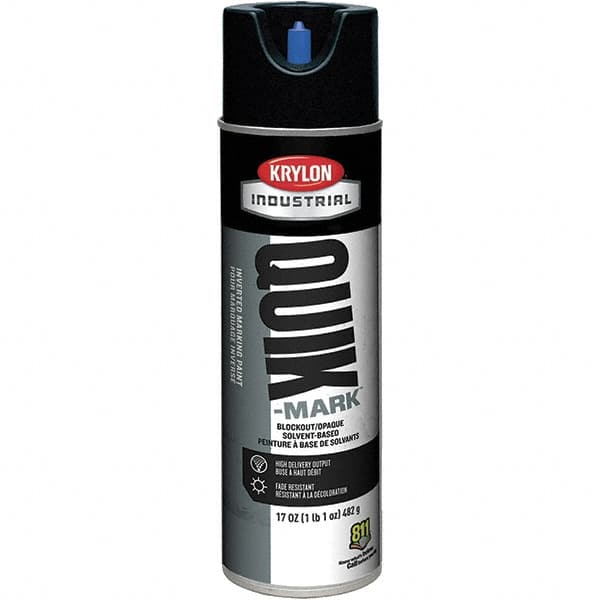 Krylon - 20 fl oz Black Marking Paint - 664' Coverage at 1" Wide, Solvent-Based Formula, 430 gL VOC - A1 Tooling