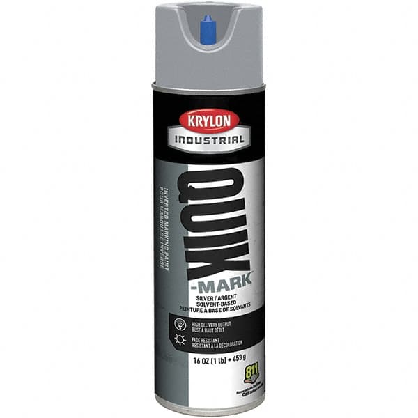 Krylon - 20 fl oz Gray Marking Paint - 50 to 60 Sq Ft Coverage, Solvent-Based Formula - A1 Tooling