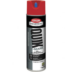 Krylon - 20 fl oz Red Marking Paint - 50 to 60 Sq Ft Coverage, Solvent-Based Formula - A1 Tooling