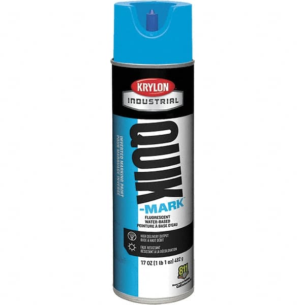 Krylon - 20 fl oz Blue Marking Paint - 50 to 60 Sq Ft Coverage, Water-Based Formula - A1 Tooling