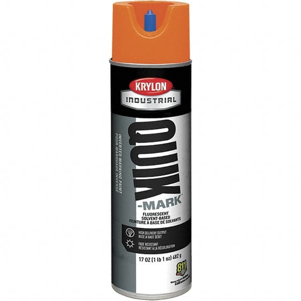 Krylon - 20 fl oz Orange Marking Paint - 50 to 60 Sq Ft Coverage, Solvent-Based Formula - A1 Tooling