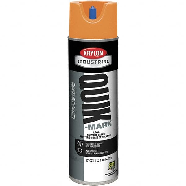 Krylon - 20 fl oz Orange Marking Paint - 50 to 60 Sq Ft Coverage, Solvent-Based Formula - A1 Tooling