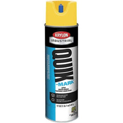 Krylon - 20 fl oz Yellow Marking Paint - 50 to 60 Sq Ft Coverage, Water-Based Formula - A1 Tooling