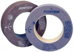 Norton - 18" Diam x 1-1/2" Hole x 3" Thick, Q Hardness, 24 Grit Surface Grinding Wheel - Aluminum Oxide, Type 1, Very Coarse Grade, Vitrified Bond, No Recess - A1 Tooling