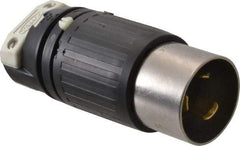 Hubbell Wiring Device-Kellems - 250 VDC, 600 VAC, 50 Amp, NonNEMA Configuration, Industrial Grade, Self Grounding Plug - 1 Phase, 2 Poles, IP20, 0.83 to 1-1/4 Inch Cord Diameter - A1 Tooling