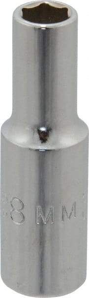 Proto - 3/8" Drive, Deep Hand Socket - 6 Points, 2-1/8" OAL, Chrome Finish - A1 Tooling