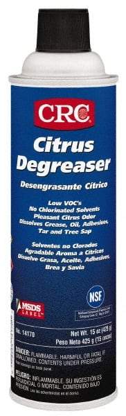 CRC - 20 oz Aerosol Cleaner/Degreaser - Aerosol, Citrus & Petroleum Distillate, Citrus - A1 Tooling