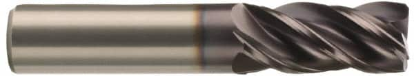 Kennametal - 1/2", 3 Flute, Single End, Solid Carbide, 0.06" Corner Radius End Mill - 5" OAL, 37° Helix, Right Hand Flute, 3" LOC, Right Hand Cut - A1 Tooling