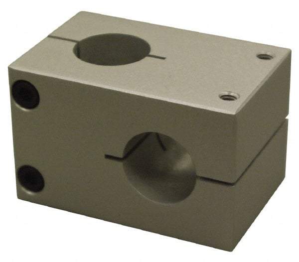 80/20 Inc. - 2 Inch Wide x 1 Inch High x 3-1/8 Inch Deep Stanchion Cross Clamp - 1.004 Inch Hole - A1 Tooling