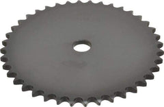 Browning - 40 Teeth, 1/2" Chain Pitch, Chain Size 40, "A" Plate Roller Chain Sprocket - 5/8" Bore Diam, 6.373" Pitch Diam, 6.65" Outside Diam - A1 Tooling