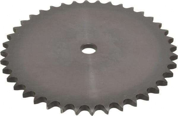 Browning - 40 Teeth, 5/8" Chain Pitch, Chain Size 50, "A" Plate Roller Chain Sprocket - 3/4" Bore Diam, 7.966" Pitch Diam, 8.32" Outside Diam - A1 Tooling