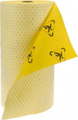 Brady SPC Sorbents - 40 Gal Capacity per Package, Chemical/Hazmat Roll - 150' Long x 30" Wide, Yellow, Polypropylene - A1 Tooling