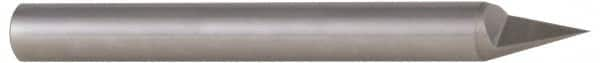 Accupro - 3/8 Inch Diameter, 4 Inch Overall Length, 1/2 Inch Split Length, Solid Carbide, Conical Point Split End Carbide Blank - Single End, 30° Point - A1 Tooling