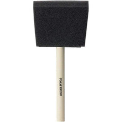 Rubberset - 3" Flat Foam Foam Paint Brush - Wood Pole-Mount Handle - A1 Tooling