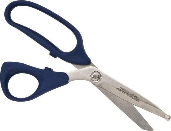 Heritage Cutlery - 3" LOC, 9" OAL Stainless Steel Standard Shears - Ambidextrous, Plastic Bent Handle, For Poultry Processing - A1 Tooling