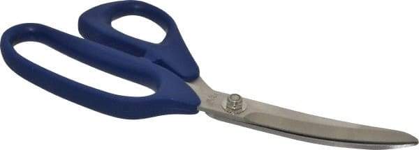 Heritage Cutlery - 3-1/4" LOC, 9" OAL Stainless Steel Standard Shears - Ambidextrous, Plastic Offset Handle, For Poultry Processing - A1 Tooling