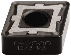 Seco - CNMG644 MR7 Grade TP40 Carbide Turning Insert - TiC/TiCN/TiN Finish, 80° Diamond, 3/4" Inscr Circle, 1/4" Thick, 1/16" Corner Radius - A1 Tooling