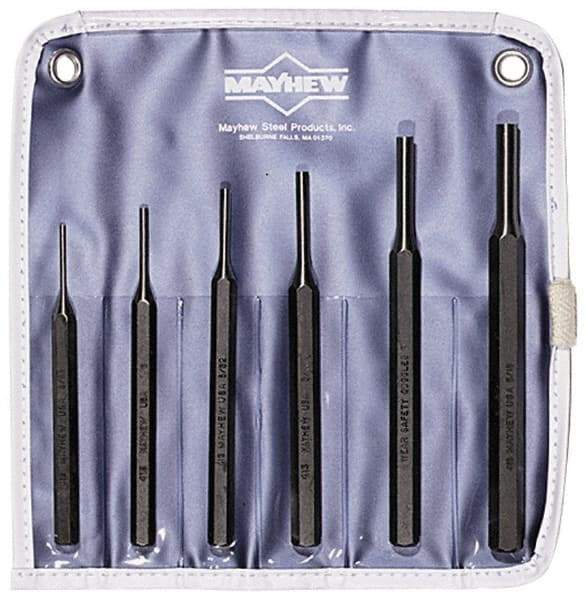 Mayhew - 6 Piece Pin Punch Set - A1 Tooling