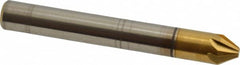 Melin Tool - 1/4" Head Diam, 1/4" Shank Diam, 6 Flute 60° Cobalt Countersink - A1 Tooling