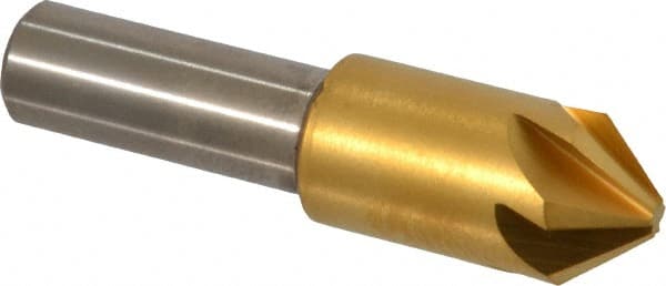 Melin Tool - 1/2" Head Diam, 3/8" Shank Diam, 6 Flute 82° Cobalt Countersink - A1 Tooling