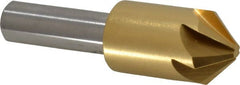 Melin Tool - 5/8" Head Diam, 3/8" Shank Diam, 6 Flute 90° Cobalt Countersink - A1 Tooling