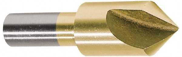 Melin Tool - 1/8" Head Diam, 1/8" Shank Diam, 1 Flute 60° Cobalt Countersink - A1 Tooling