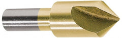 Melin Tool - 1/8" Head Diam, 1/8" Shank Diam, 1 Flute 82° Cobalt Countersink - A1 Tooling