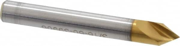 Melin Tool - 3/16" Head Diam, 3/16" Shank Diam, 1 Flute 60° Cobalt Countersink - A1 Tooling