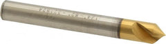 Melin Tool - 1/4" Head Diam, 1/4" Shank Diam, 1 Flute 82° Cobalt Countersink - A1 Tooling