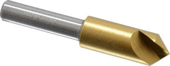 Melin Tool - 3/8" Head Diam, 1/4" Shank Diam, 1 Flute 90° Cobalt Countersink - A1 Tooling