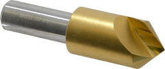 Melin Tool - 3/4" Head Diam, 1/2" Shank Diam, 1 Flute 90° Cobalt Countersink - A1 Tooling