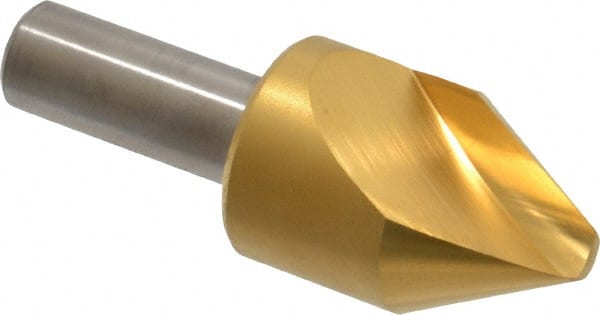 Melin Tool - 1" Head Diam, 1/2" Shank Diam, 1 Flute 60° Cobalt Countersink - A1 Tooling