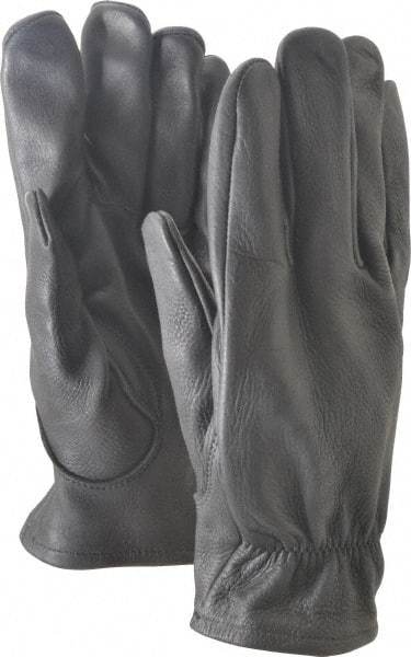 Ansell - Size L (9) Deerskin General Protection Work Gloves - For Work & Driver, Uncoated, Full Fingered, Black, Paired - A1 Tooling