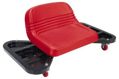 Whiteside - 275 Lb Capacity, 4 Wheel Creeper Seat with Tray - Steel, 18-1/4" Long x 14" High x 32" Wide - A1 Tooling