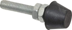 Gibraltar - M6 Carbon Steel Cap Tip Clamp Spindle Assembly - 1-1/4" Thread Length, 1-3/4" OAL, 0.63" Tip Surface Diam, Use with Toggle Clamps - A1 Tooling