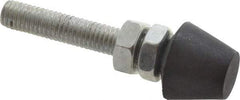 Gibraltar - M8 Carbon Steel Cap Tip Clamp Spindle Assembly - 2-1/4" Thread Length, 2-1/2" OAL, 0.83" Tip Surface Diam, Use with Toggle Clamps - A1 Tooling