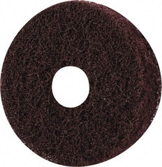 Merit Abrasives - 3" Diam, Medium Mounted Scrubber Buffing Wheel - 3 Ply, Medium Grade, 1/4" Shank Diam, 8,000 RPM - A1 Tooling