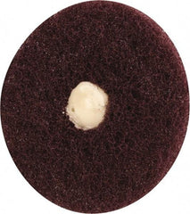 Merit Abrasives - 3" Diam, Medium Mounted Scrubber Buffing Wheel - 1 Ply, Very Fine Grade, 1/4" Shank Diam, 8,000 RPM - A1 Tooling