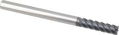 SGS - 5/16", 5 Flute, Single End, Solid Carbide, 0.015" Corner Radius End Mill - 4" OAL, 45° Helix, Right Hand Flute, 1-1/4" LOC, Right Hand Cut - A1 Tooling