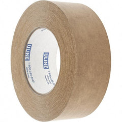 Made in USA - 2" x 60 Yd Tan Rubber Adhesive Sealing Tape - Paper Backing, 7 mil Thick - A1 Tooling