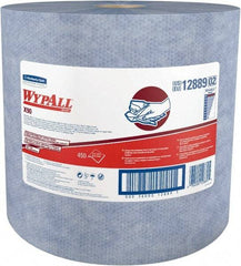 WypAll - X90 Dry Shop Towel/Industrial Wipes - Jumbo Roll, 13-3/8" x 11" Sheet Size, Blue - A1 Tooling