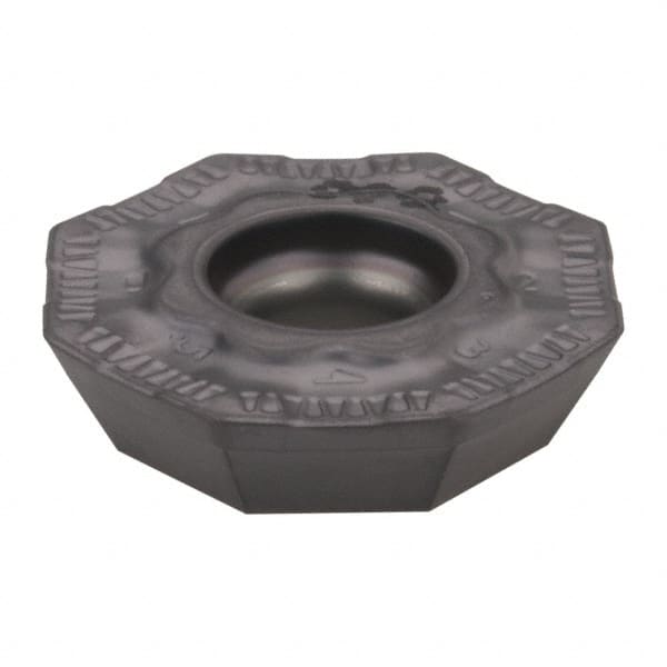 Iscar - OFCT07T3 16 Grade IC908 Carbide Milling Insert - TiAlN Finish, 0.1772" Thick, 18mm Inscribed Circle, 1mm Corner Radius - A1 Tooling