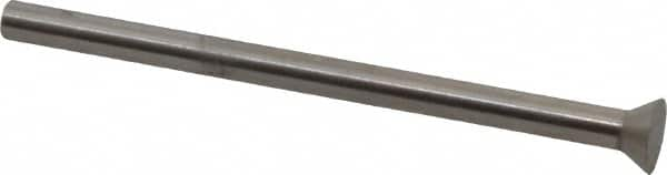 Dayton Lamina - 0.225" Head Diam, 1/8" Shank Diam, Quill Head, High Speed Steel Solid Mold Die Blank & Punch - 60° Head Angle, 0.0875" Head Height, 2" OAL, Blank Punch, KWX Series - A1 Tooling